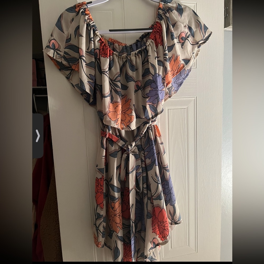 Blue Spero floral romper